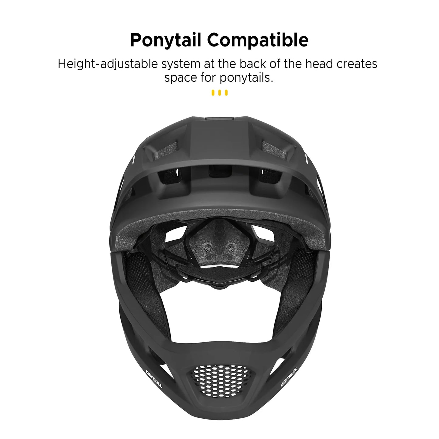 BMX Mountain Bike Helmet Detachable Motocross Helmet Full Face Mountain Bike Helmet with Padding and AG+ Silver Ion Straps