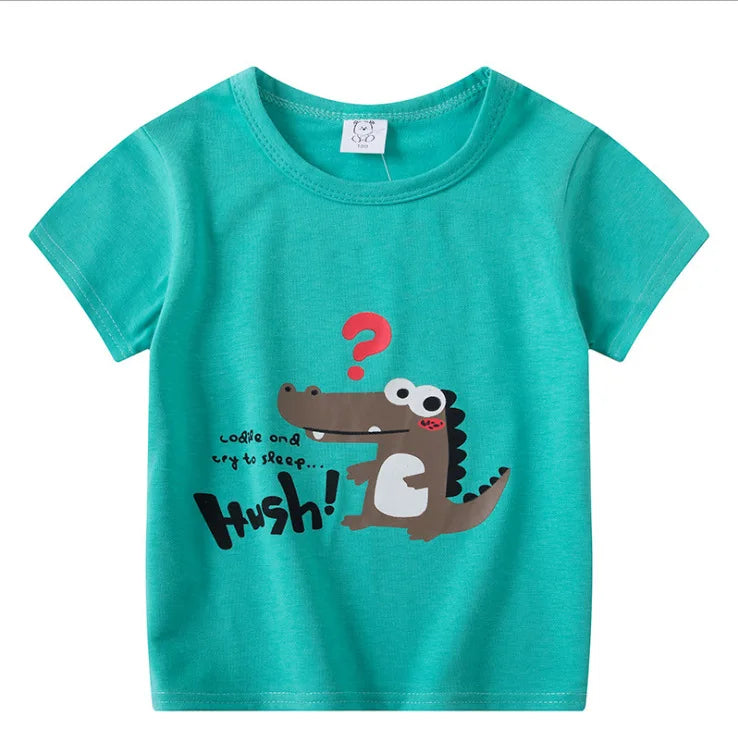 Children's Clothing Boys Girls T-Shirt Kids Clothes Cartoon Summer Tops Long Sleeve Baby Clothing Spring Cotton Ropa De Niña