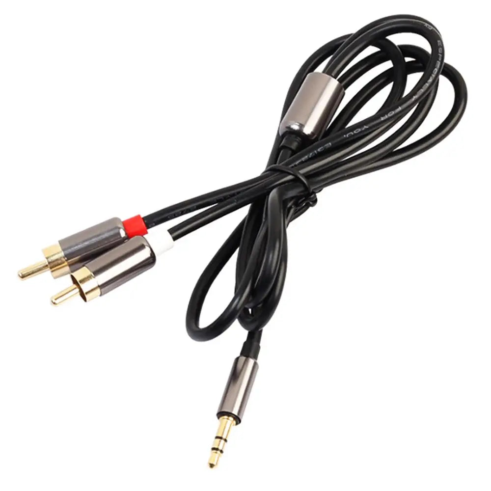 TV Computer 3.5mm Jack Speaker Headphone Amplifier RCA Cable 3.5 To 2RCA Splitter Audio Cable
