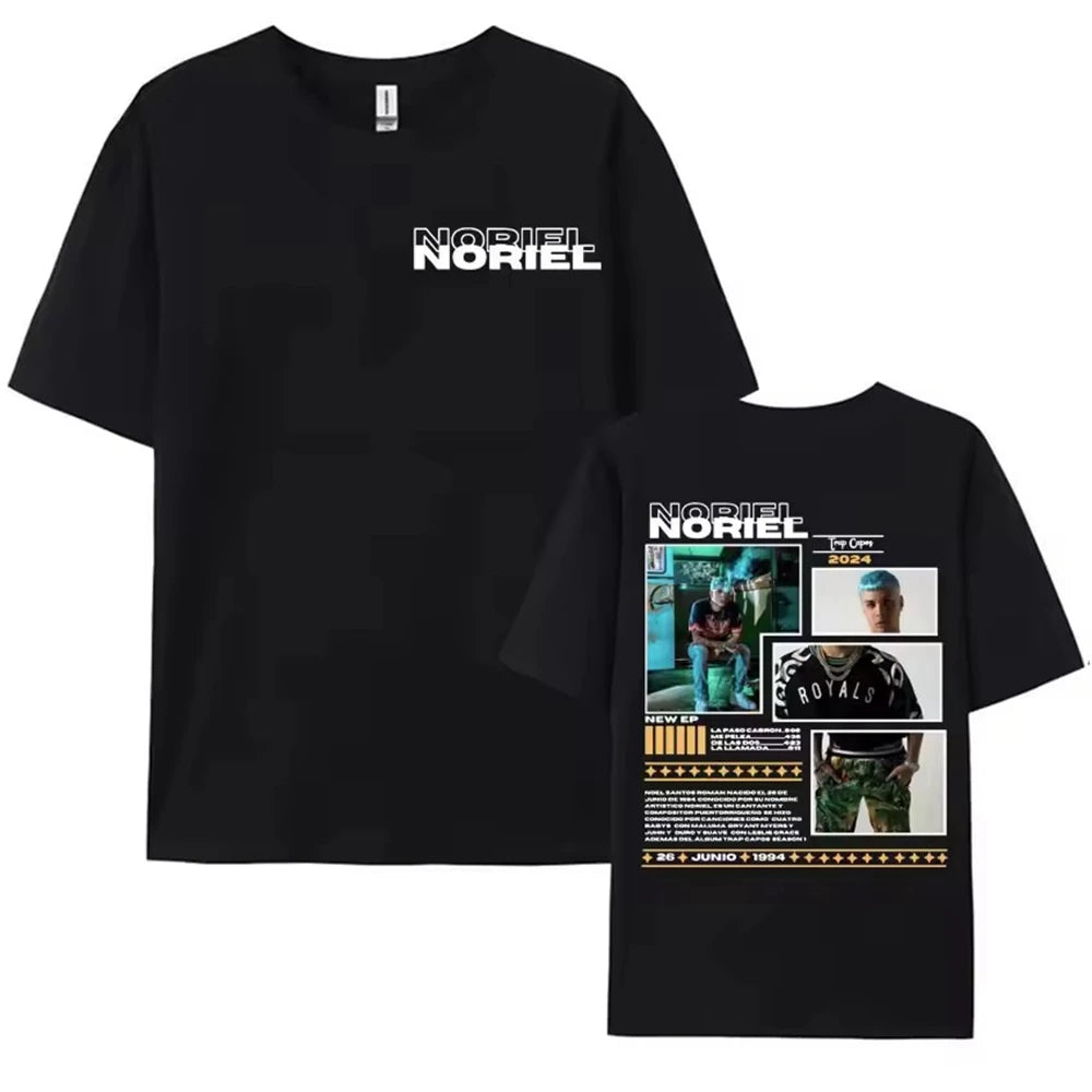 Ropa Hombre short sleeve Men Clothing Homme Mens New in Top & Tees Tee Shirt Rapper Myke Towers Graphic Printed T-shirts