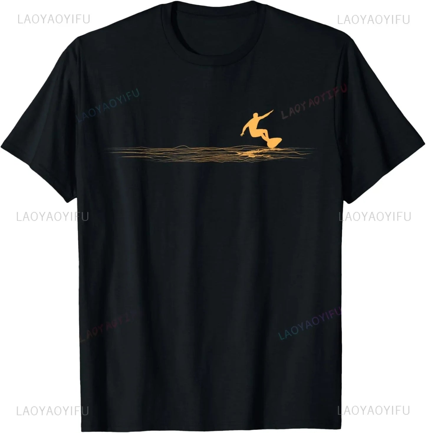 Surfing Apparel - Surfer Surf T-Shirt Men Clothing Tops Streetwear Graphic T Shirts Camisetas Vintage T Shirt Ropa Hombre