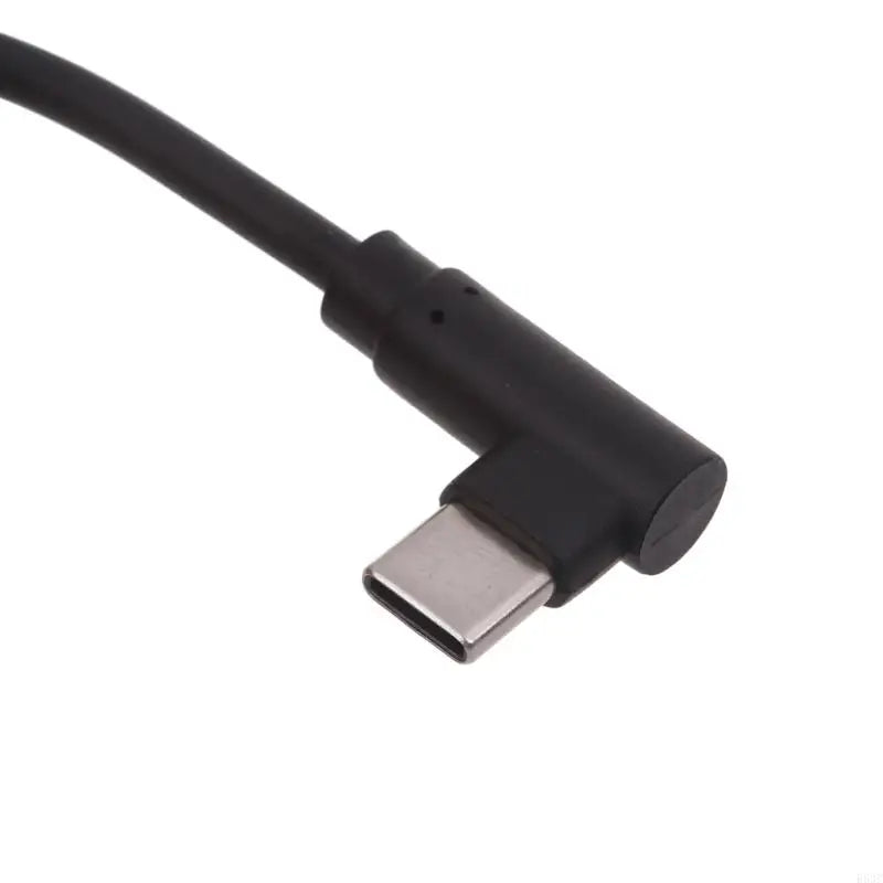 Fast Charging Type C to Type C Coiled Cable 90 Degree Right Angle Designs Cable 20-50cm Durable for Smartphones & More