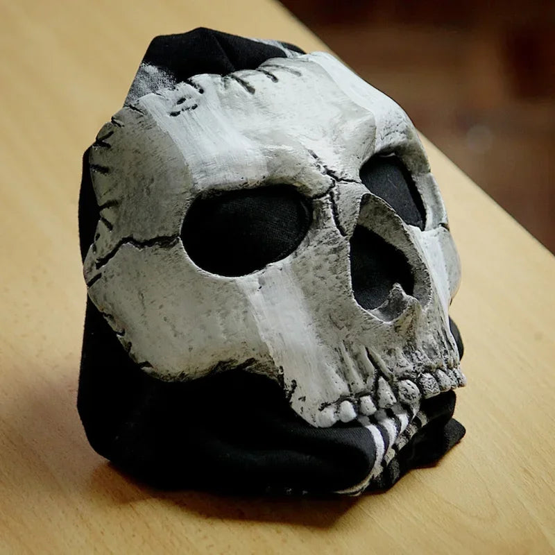 Unisex Horror Skull Mask Ghost Call of Duty Latex Headgear Helmet Cosplay Perform Party Masquerade Prop Halloween