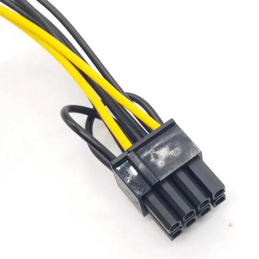 20cm High Speed 15 Pin SATA Male To 8 Pin(6+2) PCI-E Power Supply Cable SATA Cable 15-pin To 8 Pin Cable