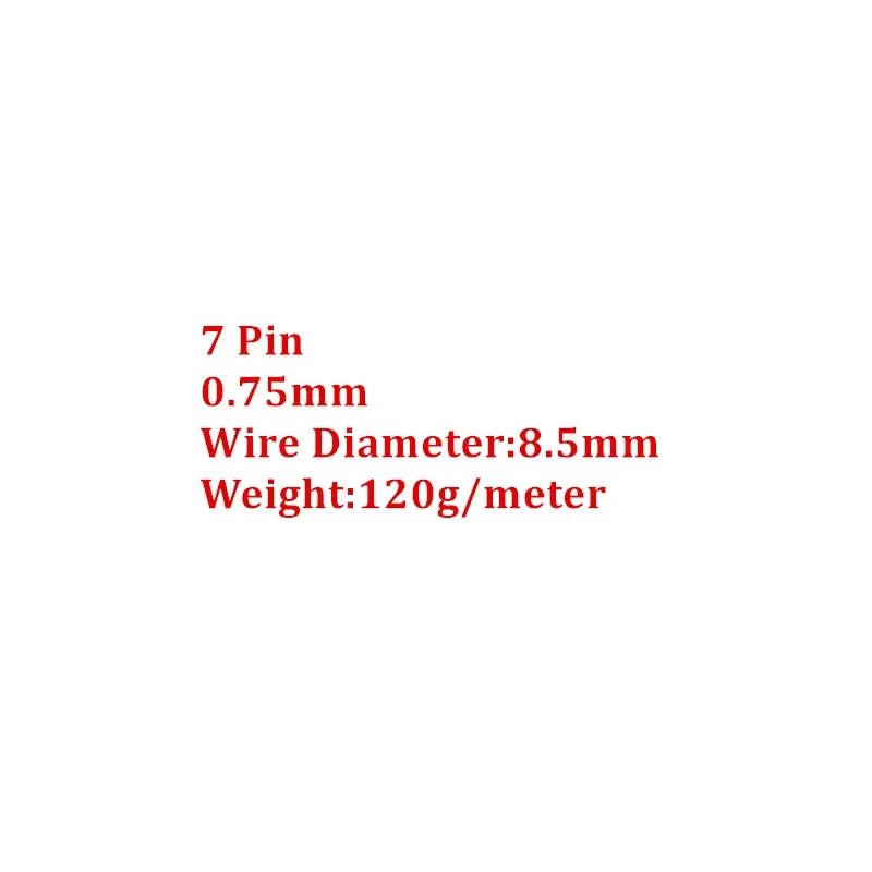 7 Way Conductor Wire Trailer Cable Cord