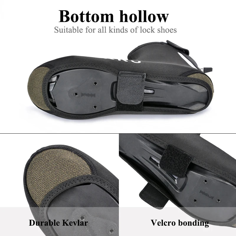 Winter Waterproof And Windproof Cycling Shoe Covers Full Bicycle Overshoes Cycling Equipment High Quality Bike Booties
