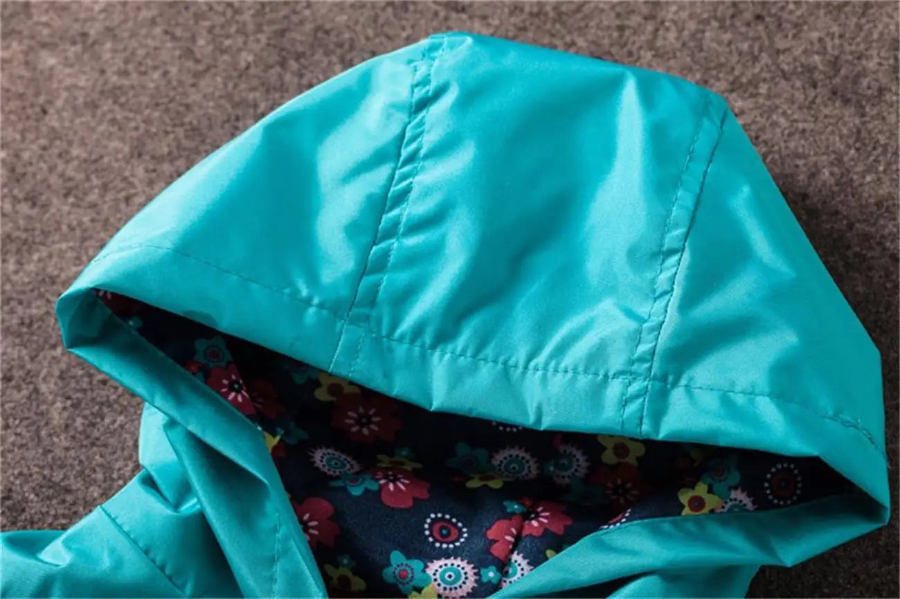 Children's Clothing Boys Girls Sets 2025 New Waterproof Raincoat Fashion Clothing Hooded Coat+Trousers 2 Piece Set 1-6 Years Old