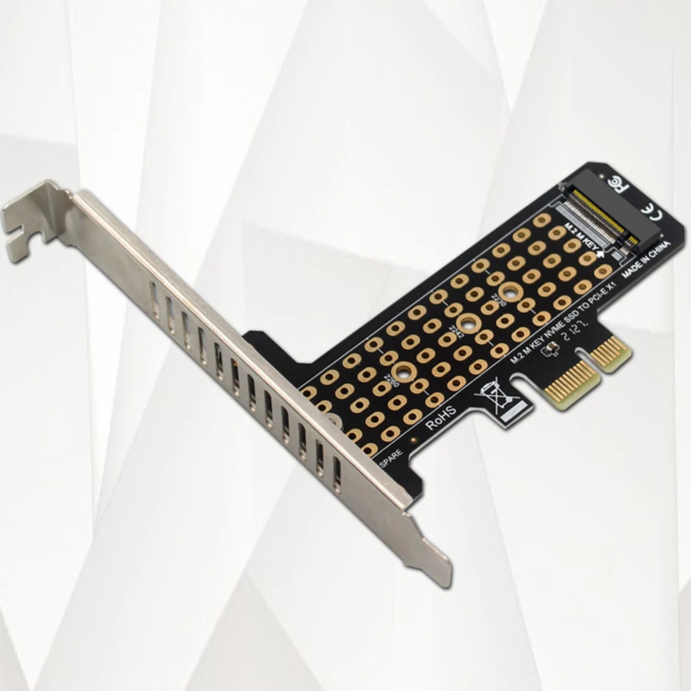 M.2 NVME To PCIe4.0 X1 Expansion Card Adapter Support PCIe X1 X4 X8 X16 Interface with Heat Sink for SSD 2230/2242/2260/2280