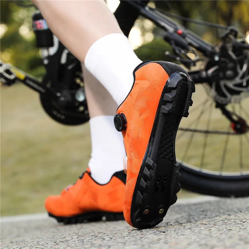 Cycling Shoes MTB Men SPD Road Dirt Bike Shoes Route Cleat Flat Sneaker Racing Women Bicycle Mountain Biking Shoes