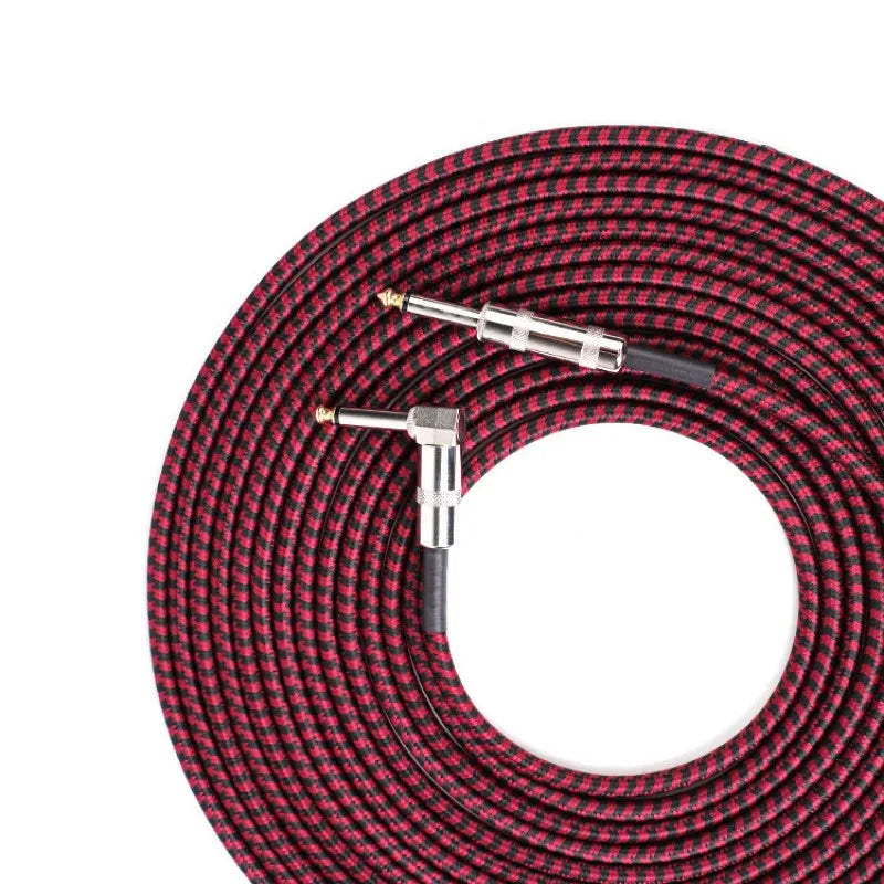 Electric Guitar Cable Wire Cord Jack Line Bass Electric Box Audio Cable Noise Reduction Line Braided Shielded Cable