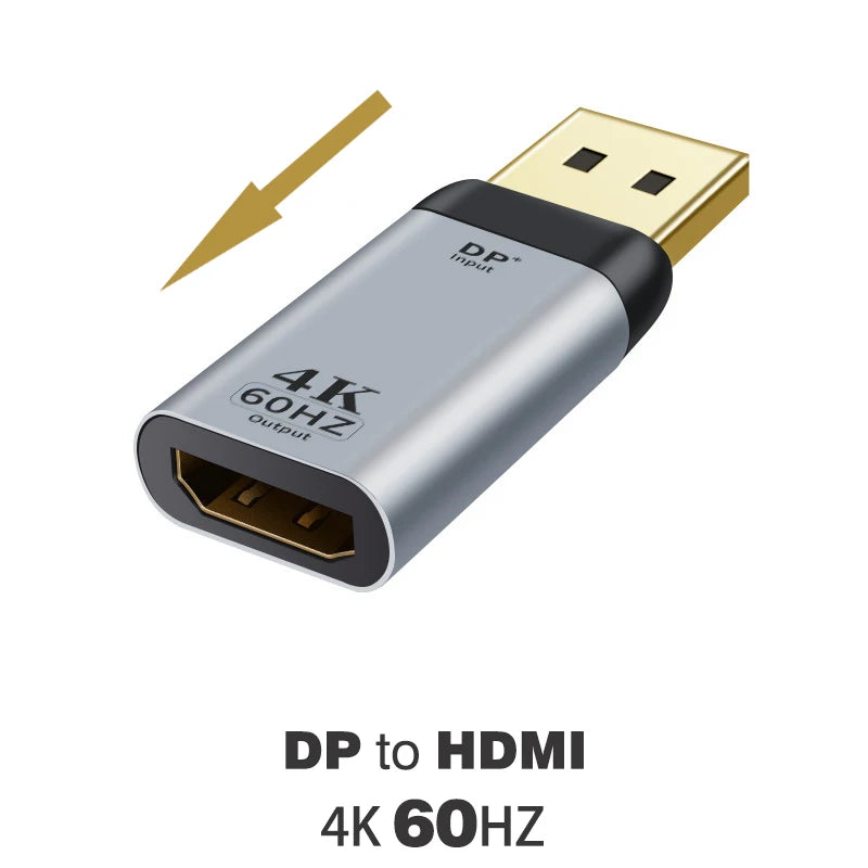 DP1.4 to HDMI2.1 Cable mini DP 1.2 to HDMI 2.0 Video Adapter 4K@60Hz 8K@60Hz DisplayPort Adapter For PC Laptop Projector Monitor
