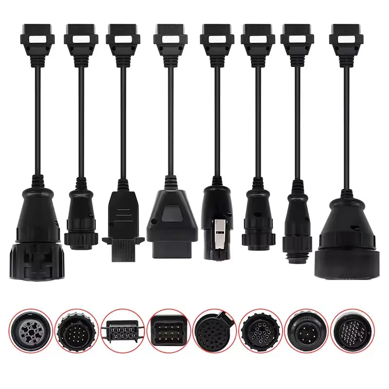 Hot Sale Full Set 8 PCS Car/Truck Cables For Tnesf Delphis Orpdc VdIJk Autocoms Pro WOW CDP Vd TCS Cdp Pro Plus Diagnostic Tools