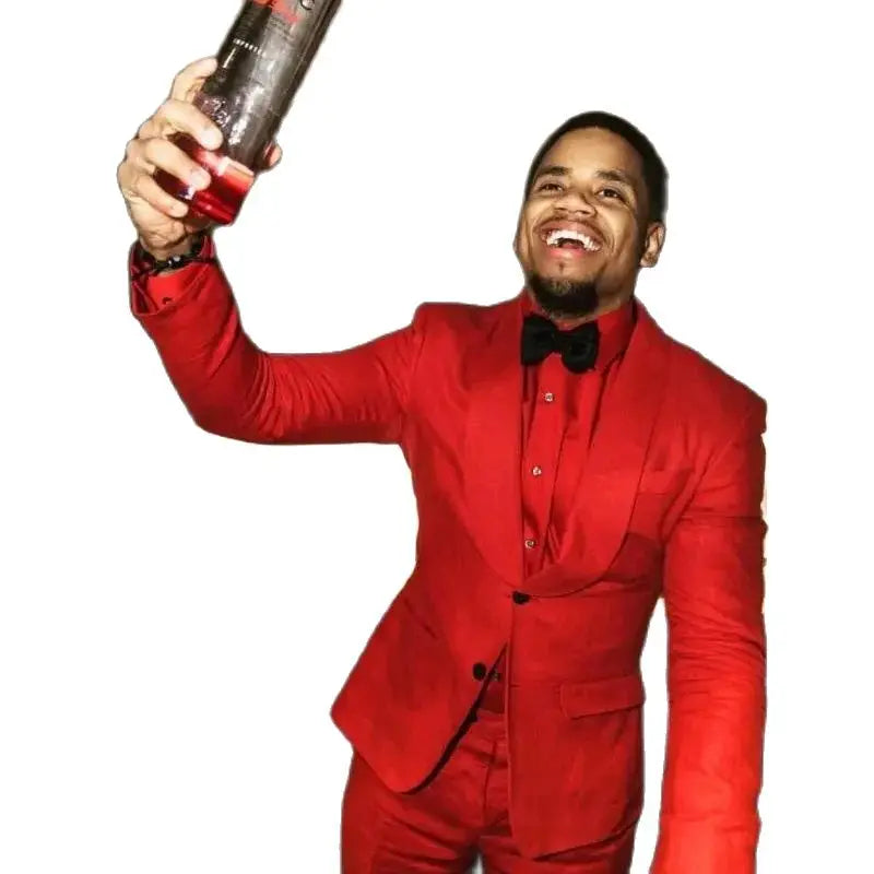 Red Suits for Men Single Breasted Shawl Lapel Skinny 2 Piece Jacket Pants Formal occasion Prom Party Outfits Blazer Hombre 2025