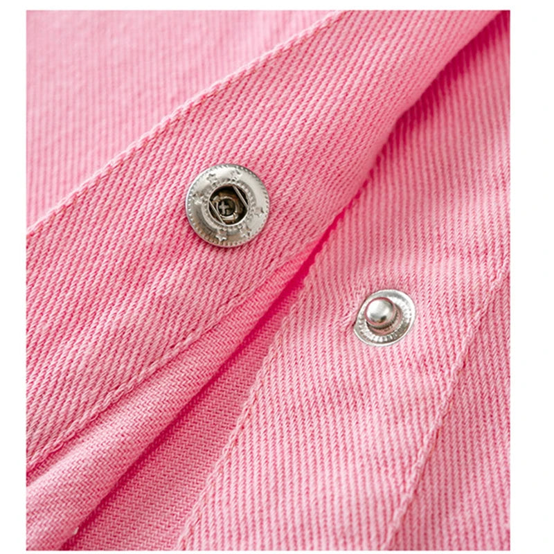 Toddler Children Pink Denim Vest Boy Girl Sleeveless Jacket Harajuku Kids Clothes Casual Waistcoat Vintage Fashion Outfit 2-9Y