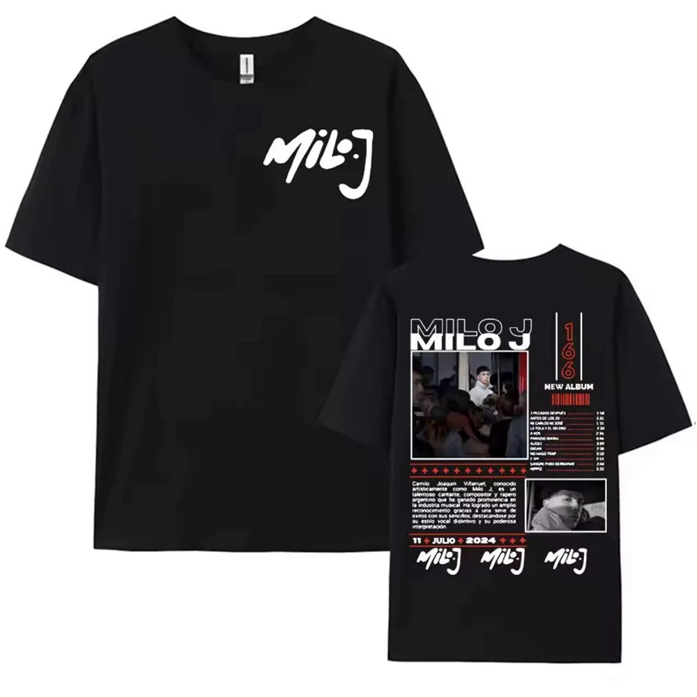 Ropa Hombre short sleeve Men Clothing Homme Mens New in Top & Tees Tee Shirt Rapper Myke Towers Graphic Printed T-shirts