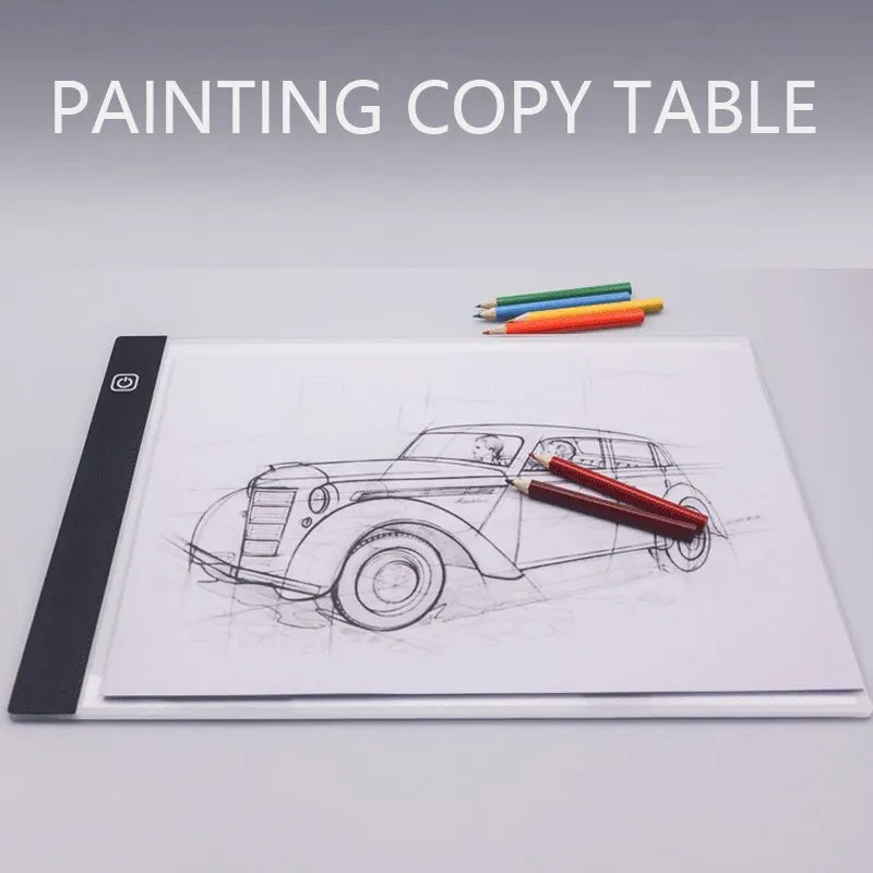 A4/A5 LED Drawing Copying Table Children Drawing Board Transparent Copying Table