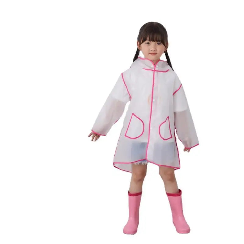 Cute Kids Children Raincoat Outdoor Waterproof Rain Poncho Children Impermeable Rain Coat Boy Girl Student Rainsuit Gift