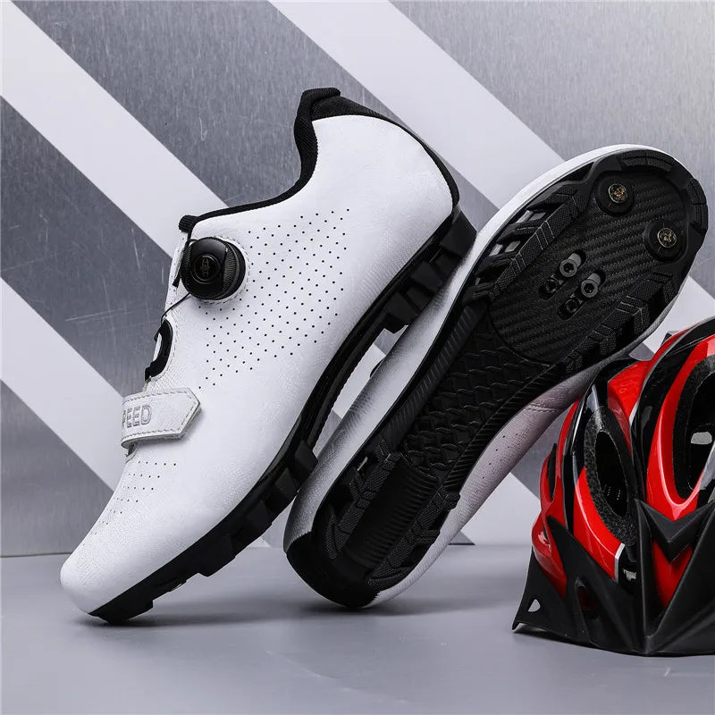 Cycling Shoes MTB Men SPD Road Dirt Bike Shoes Route Cleat Flat Sneaker Racing Women Bicycle Mountain Biking Shoes