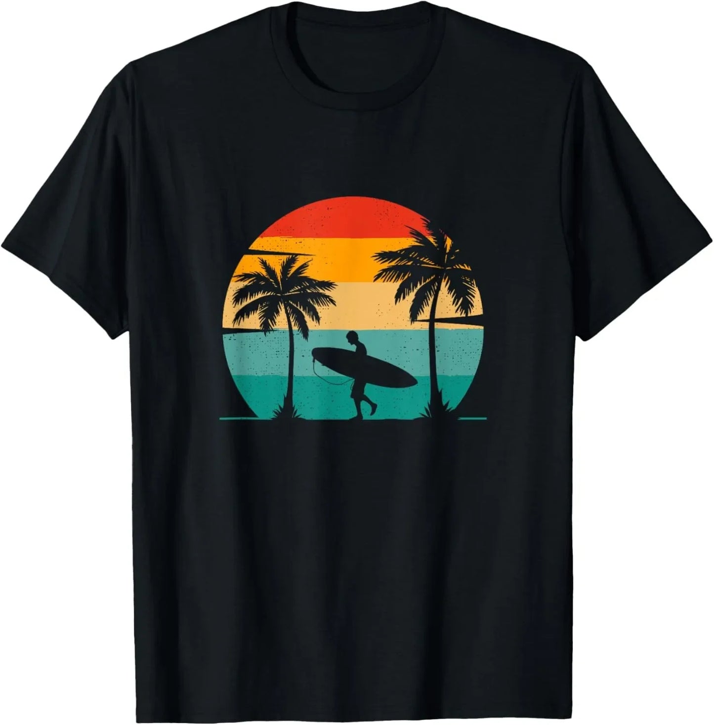 Surfing Apparel - Surfer Surf T-Shirt Men Clothing Tops Streetwear Graphic T Shirts Camisetas Vintage T Shirt Ropa Hombre