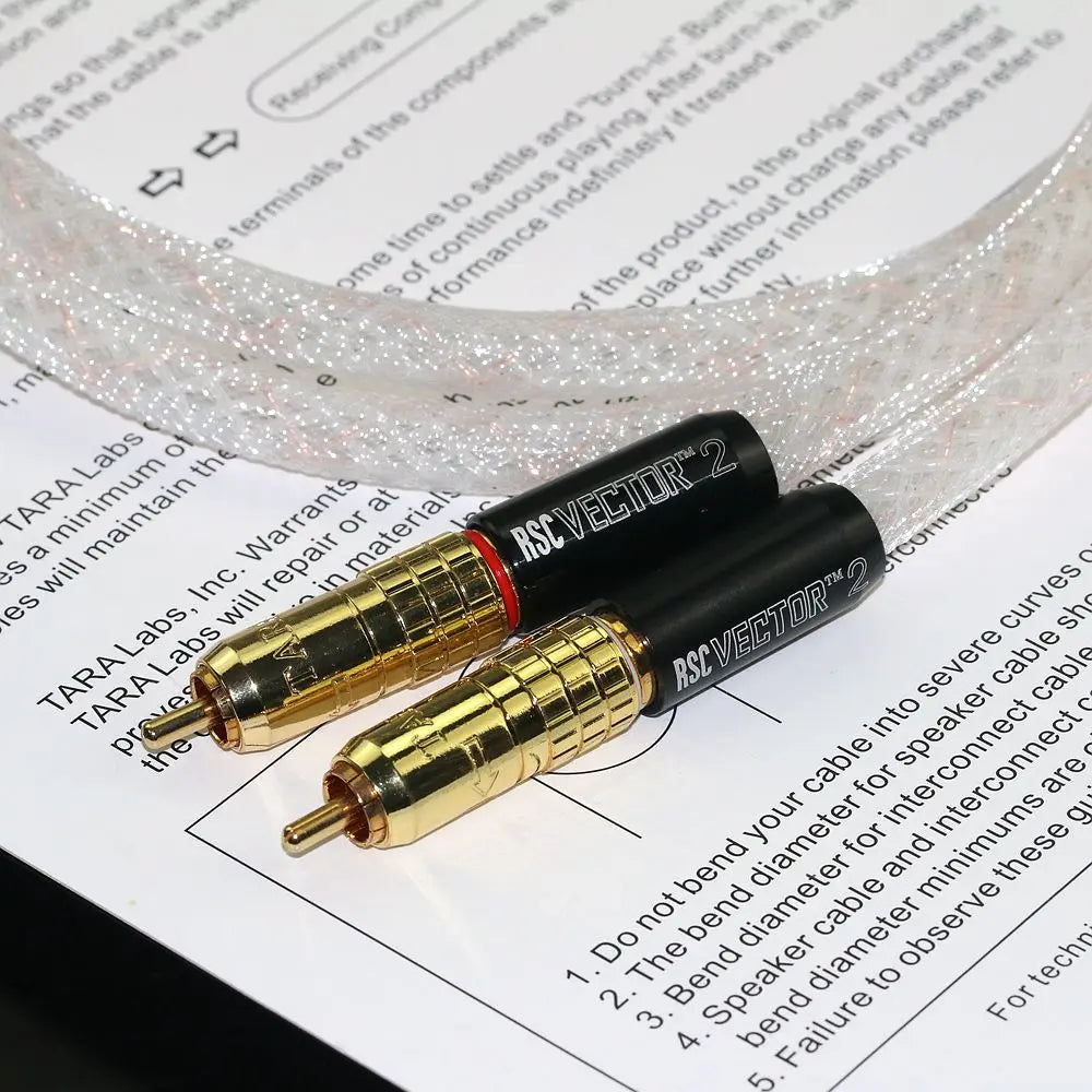 A pair of imported high-end 2RCA to 2RCA signal cables, CD amplifier, gallbladder, and audio connection cables