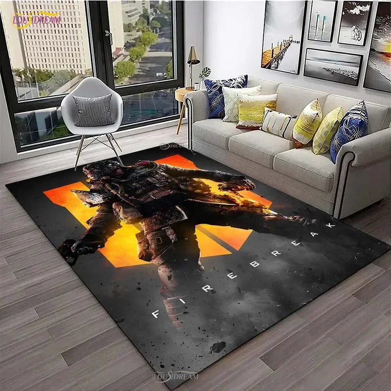 Call of Duty Game Carpet Living Room bedroom Sofa Coffee decorat yoga area rugs kitchen Door Un-Slip Mats Alfombra birthday gift
