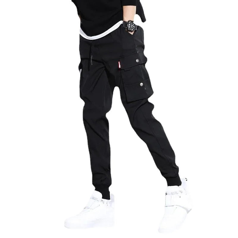 Pantalones Cargo para hombre, pantalones deportivos de moda para correr, pantalones Cargo casuales, pantalones de chándal para g