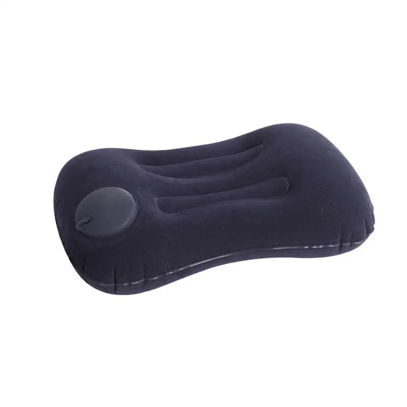 1pc Portable Neck Rest Press to Inflate Compact Air Pillow for Beach Office Home TravelCamping Pillow Inflatable Travel Pillow