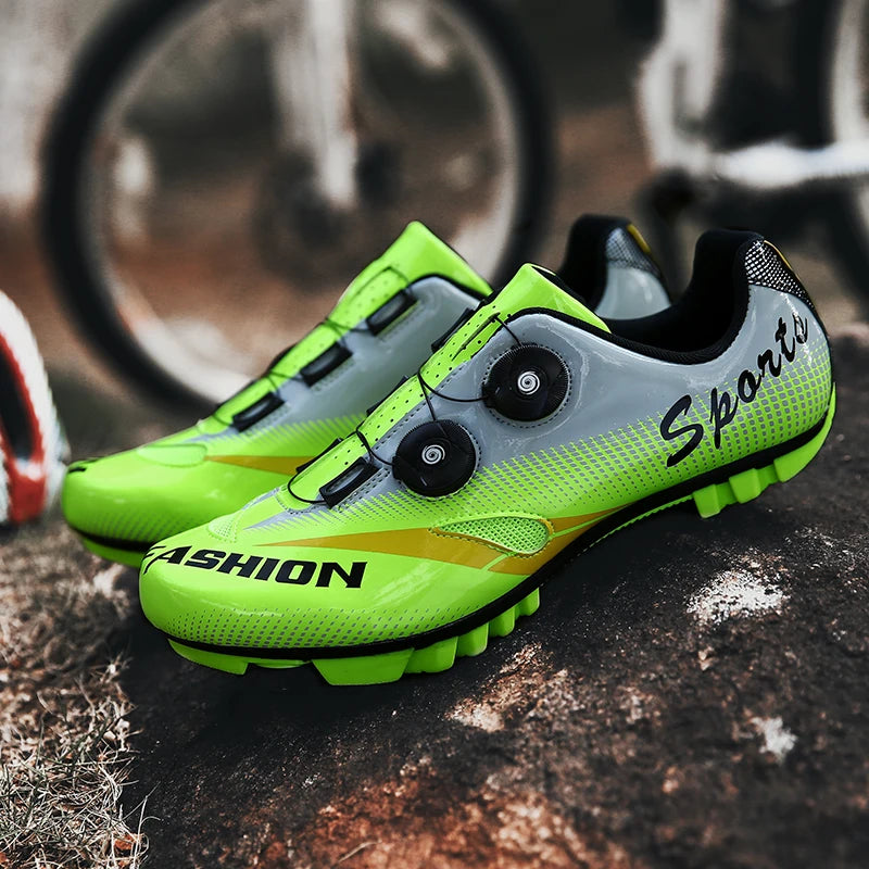Cycling MTB Shoes with Cleats Men Route Cleat Road Bike Speed Sneaker Racing Women Bicycle Mountain Spd Biking Footwear