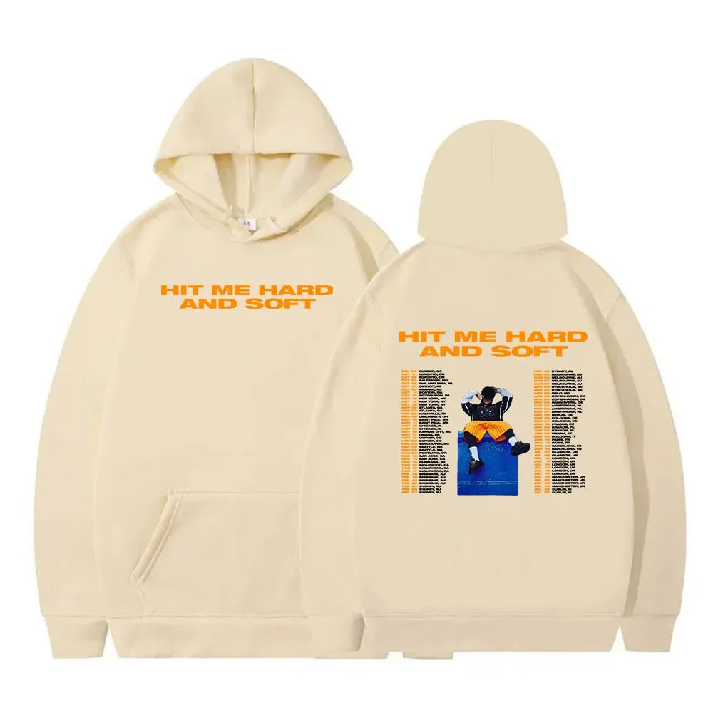 Women Sudaderas 2024 Album Hit Me Hard and Soft Hoodie Aesthetic Hip Hop Streetwear Ropa Mujer Winter Fleece Warm Hooded Clothes