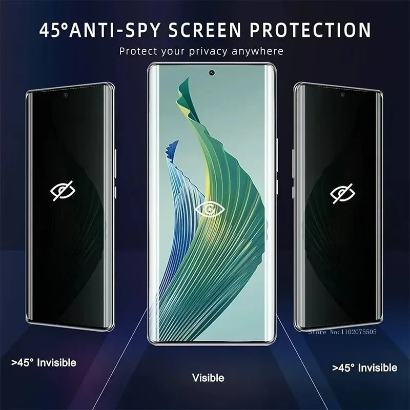 2Pcs Not-Glass Anti-Spy Screen Protector Hydrogel Film for Honor Magic Magic 6 5 4 Pro 6 7 Lite 6 Ultimate X8b X8a X9c Smart X6b