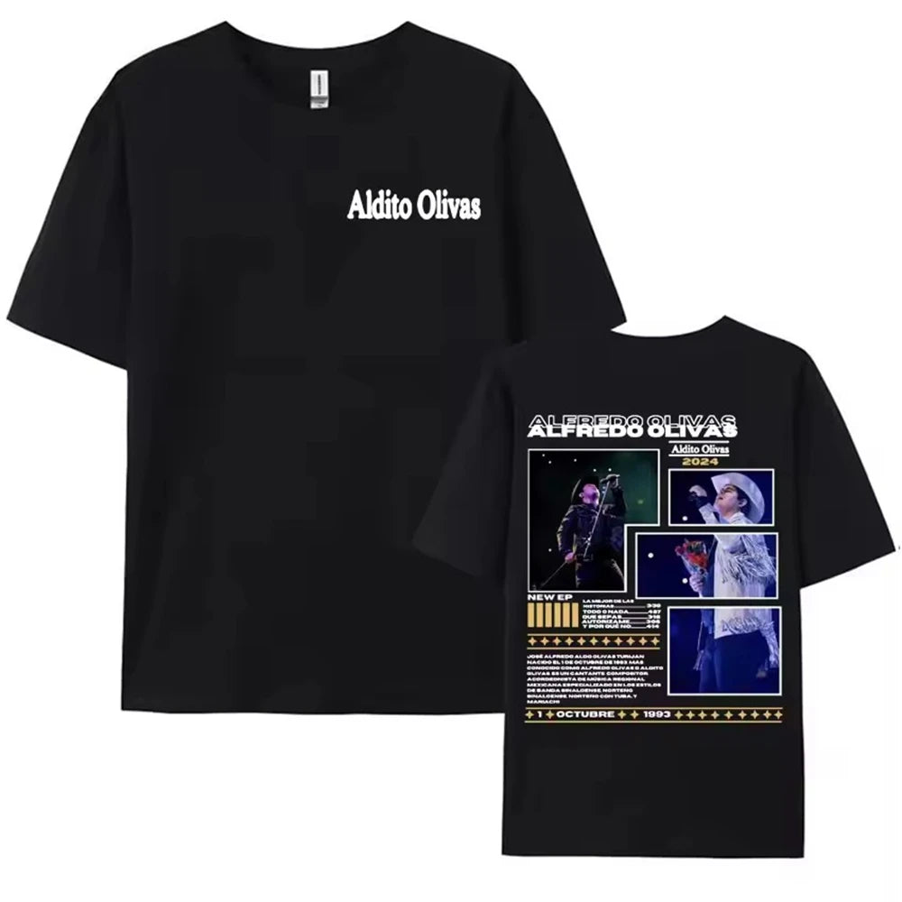 Ropa Hombre short sleeve Men Clothing Homme Mens New in Top & Tees Tee Shirt Rapper Myke Towers Graphic Printed T-shirts