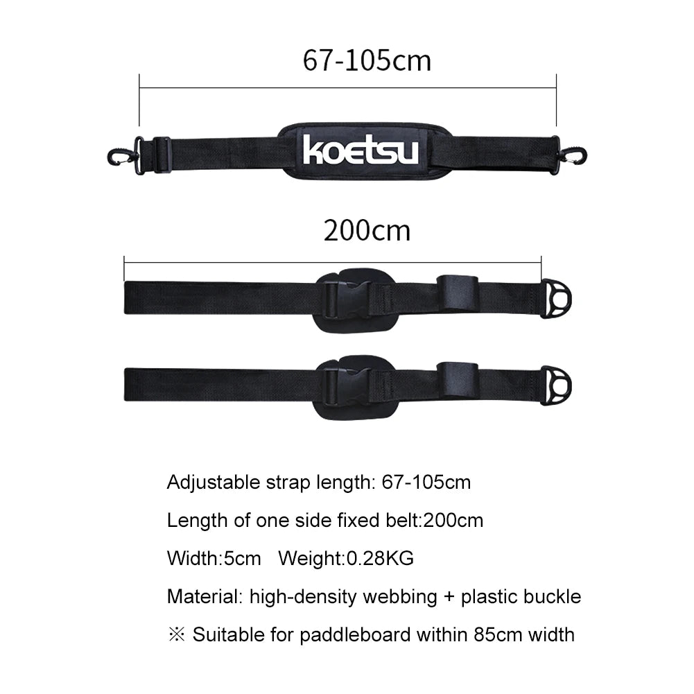 Adjustable Surfboard Shoulder Strap Carry Sling Stand Up Paddleboard Sup Board Surf Fins Paddle Wakeboard Surfing Kayak Parts