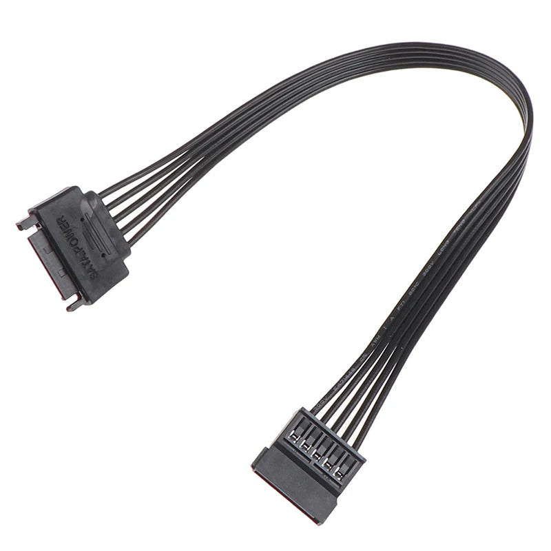 SATA 15Pin Male To Female Power Extension Cable HDD SSD Power Supply Cable SATA Power Cable For PC 30CM