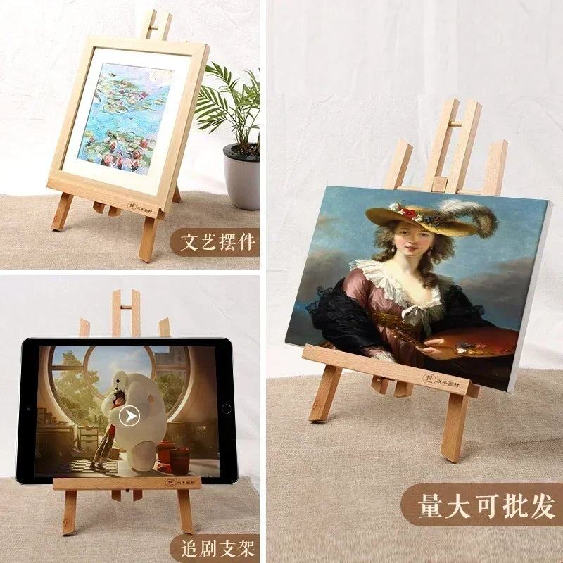 Quality Solid Wooden Tabletop Easel Artist Studio Desktop Drawing Table, Portable, Adjustable Art Board for Painting, Beechwood