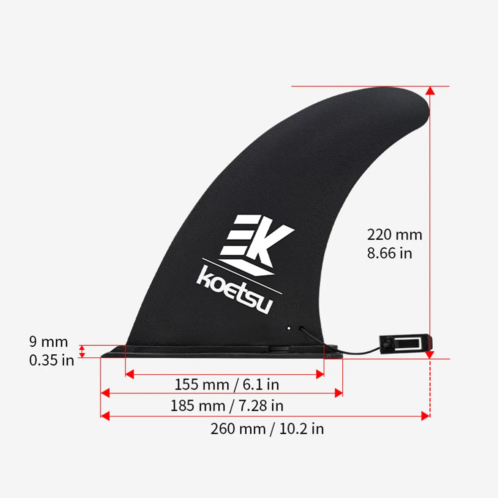 Surfboard Fin Quick Release Paddle Board Fin Detachable Surfboard Tail Fin Protective Stand Up Board Fin for Paddle Board