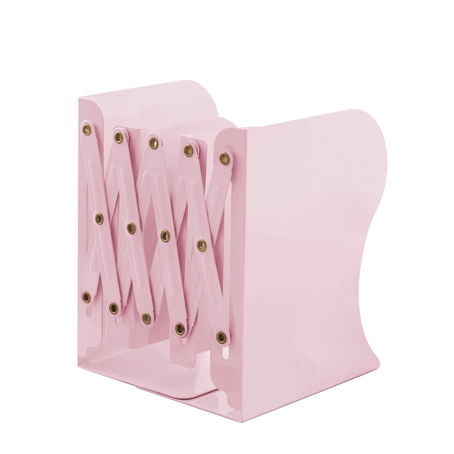 4 Color Telescopic Book Stand,Folding Bookshelf,Metal Book Stand Scalable Metal Bookends Desk Book Organizing, Student Supplies