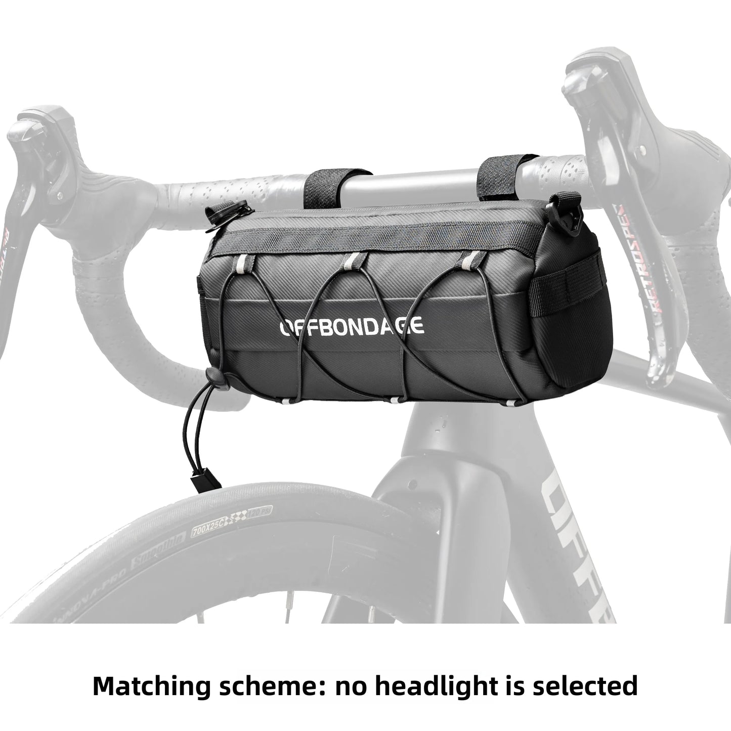 OFFBONDAGE Bike Bag Portable Handlebar Multi-purpose Large Capacity Backpack MTB Road Cycling Frame Tube Bag Elastic Band