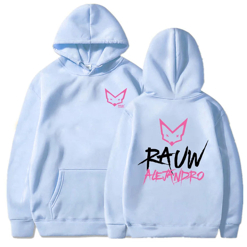 Men/Women Clothing Rapper Rauw Alejandro Saturno Hoodies Long Sleeve Casual Fleece Hooded Sweatshirt Sudadera Ropa Hombre Unisex