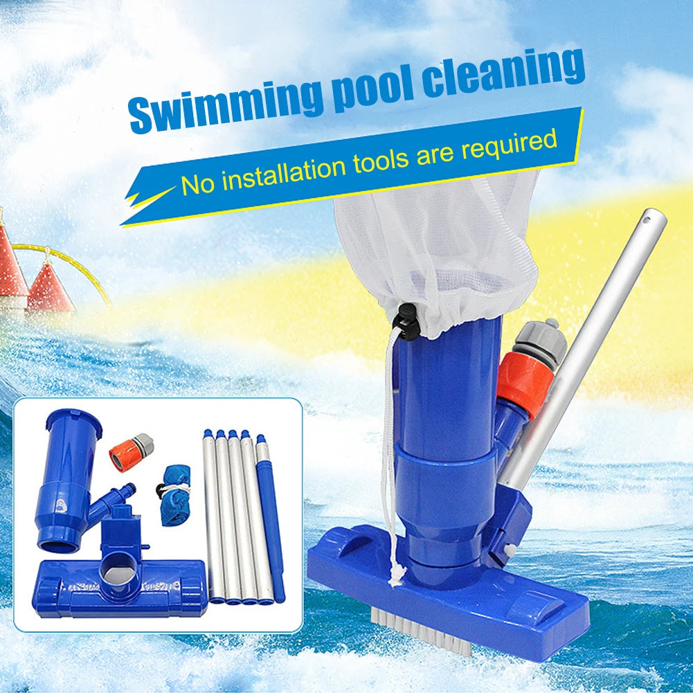 Pool Vacuum Jet Underwater Cleaner Kits Pool Vacuum Cleaning Kit Portable Fountain Cleaner Tools Durable Swimming Cleaning Tools