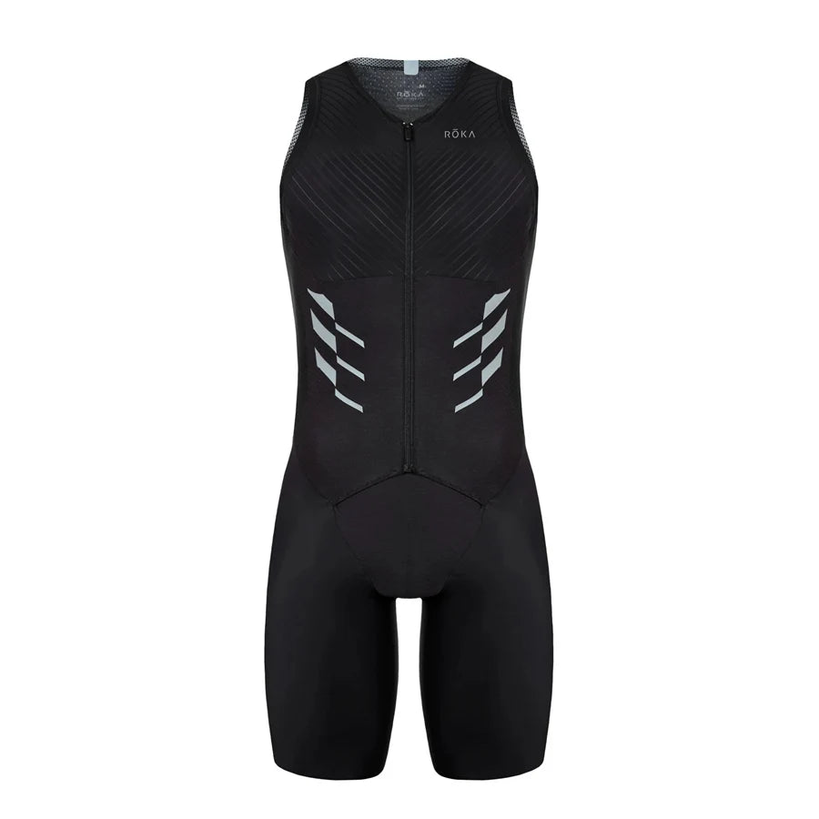 ROKA Triathlon Suit Men Short Sleeve Cycling Jersey Jumpsuit Triathlon Speedsuit Trisuit Ciclismo Hombre Ropa Running Clothing