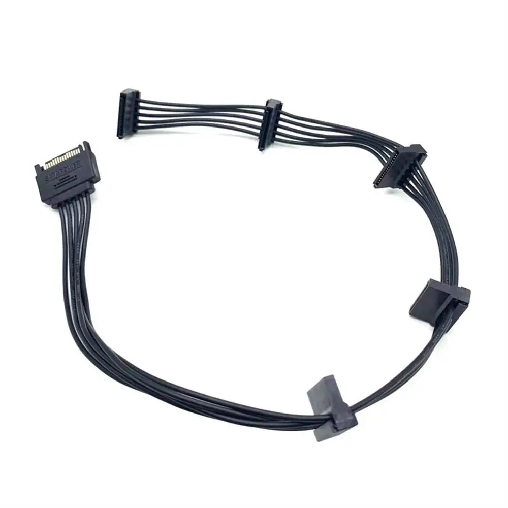 SATA/4PIN SATA Power Cable SATA 15Pin IDE Male Hard Drive Splitter Cable Power Supply Multi-purpose SATA Extension Cable