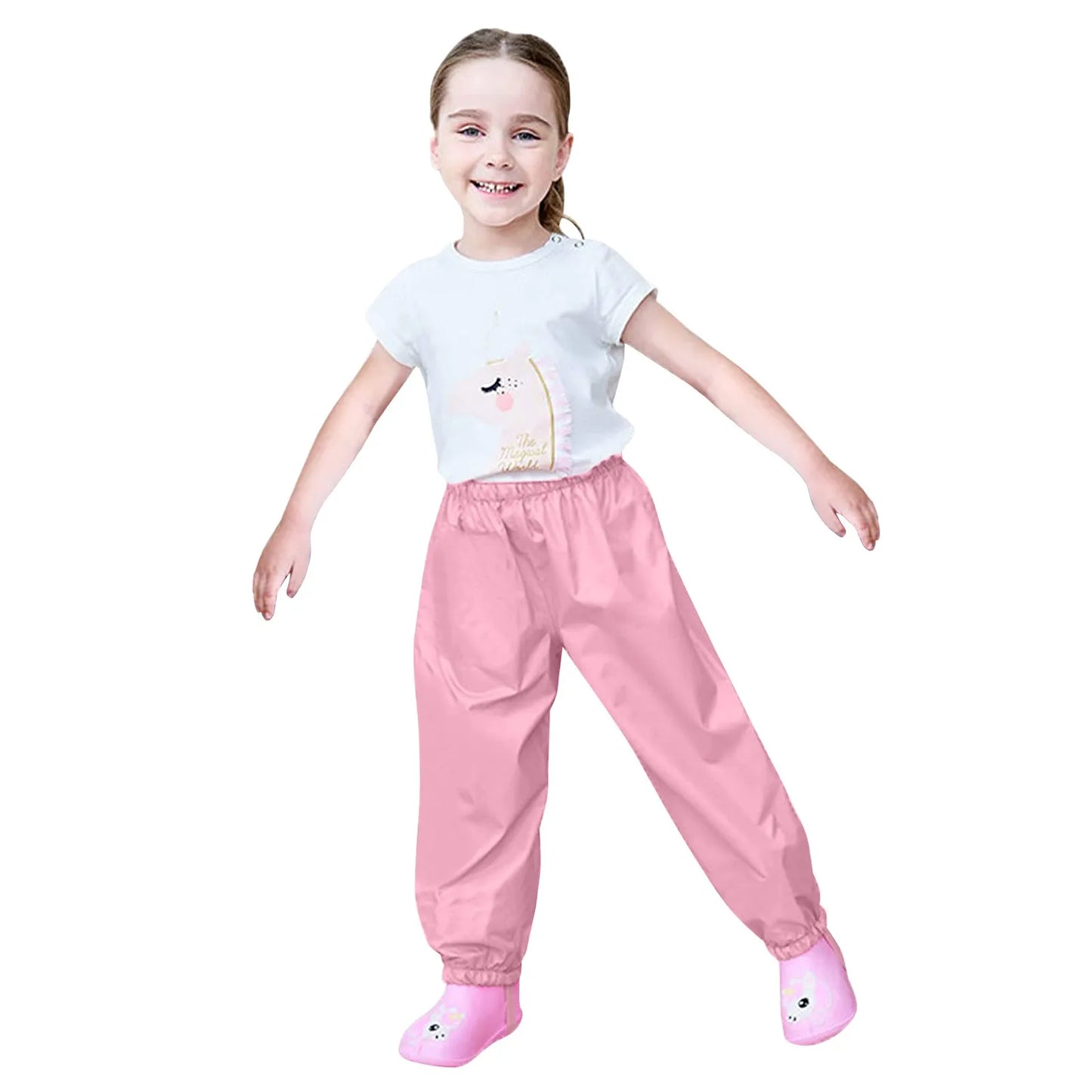 Toddler Kids Boys Girls Rain Pants Windproof Waterproof Mud Trousers Clothes Children'S Clothing комплекты для маленьких мальчик