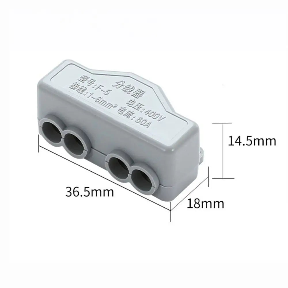 Wire Connector High Power Splitter Quick Electrical Cable Terminal Blocks Junction Box Connectors Large Current Conductor Brass