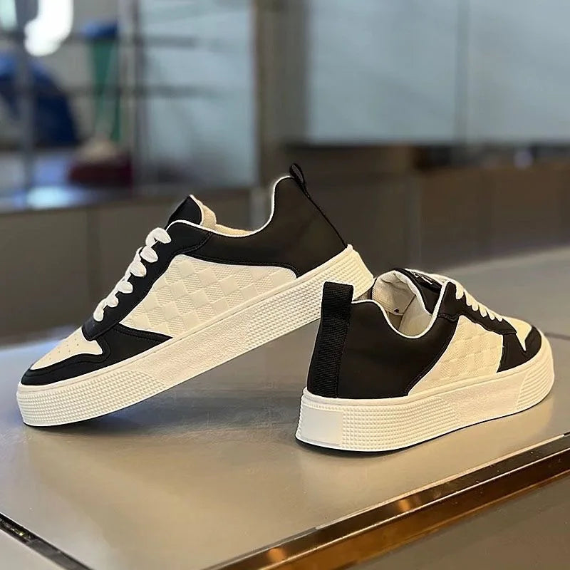 Summer men's new breathable white shoes men's trendy and versatile thick soled sports shoes casual shoes board shoes running sho