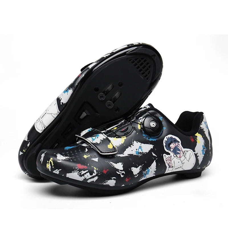 New Men's and Women's Bicycle Shoes,Outdoor Cycling Shoes,Three Functional Soles,Professional Training Shoes