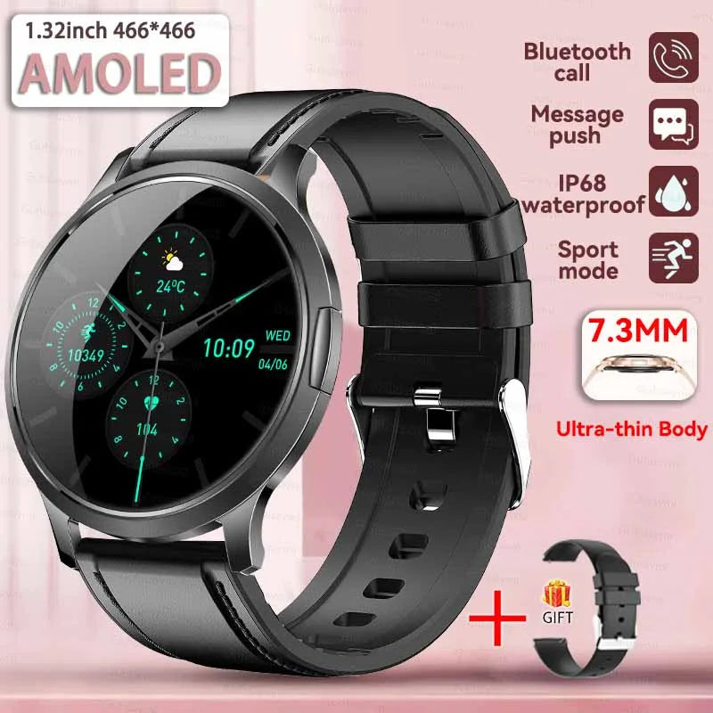 Women's Health Fashion Smart Watch 3D Curved HD Screen Heart rate Bluetooth call Sports Fitness Bracelet Light luxury SmartWatch