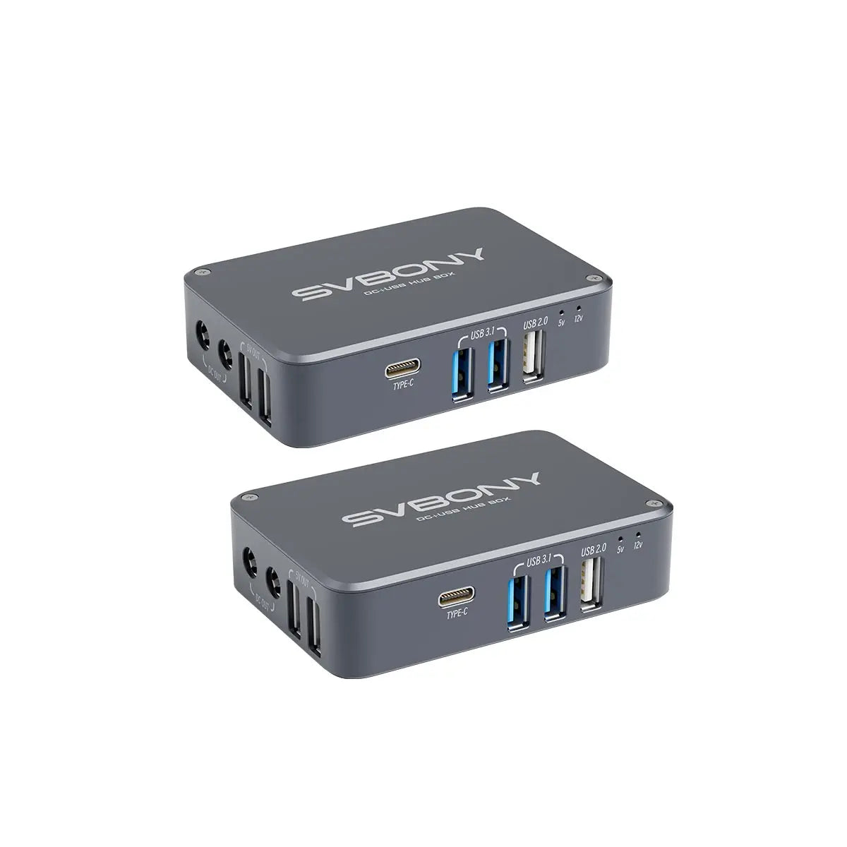 Svbony SV241 Micro DC +USB HUB Box High-speed Readout Output Type-C Interface Power Indicator Lights for Astrophotography