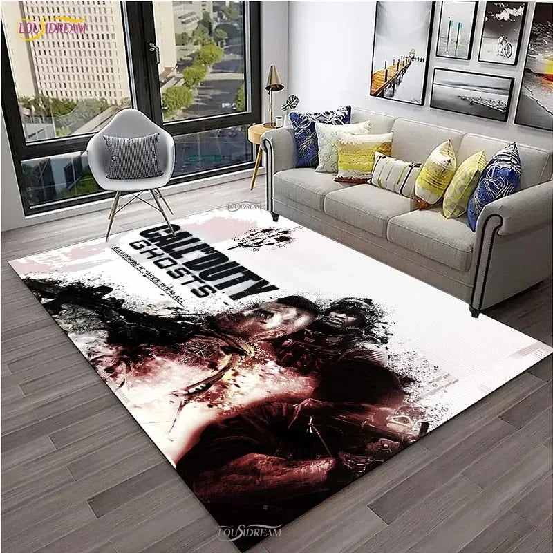 Call of Duty Game Carpet Living Room bedroom Sofa Coffee decorat yoga area rugs kitchen Door Un-Slip Mats Alfombra birthday gift