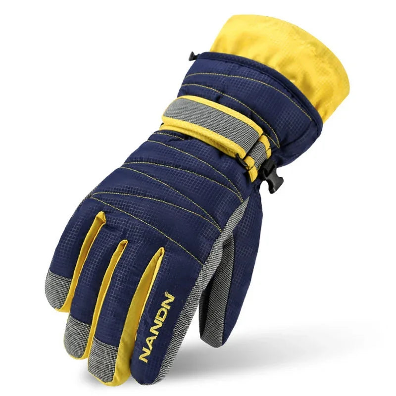 NANDN Winter Warm Mountain Snowboard Ski Gloves men women Cold Snow Skiing Mittens Waterproof Snowmobile Handschoemen Air+ 5002