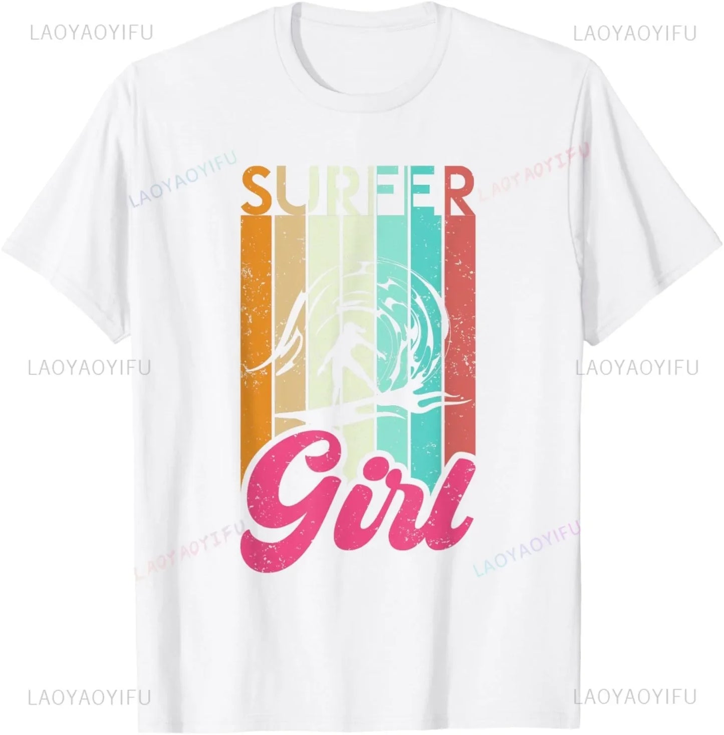 Surfing Apparel - Surfer Surf T-Shirt Men Clothing Tops Streetwear Graphic T Shirts Camisetas Vintage T Shirt Ropa Hombre